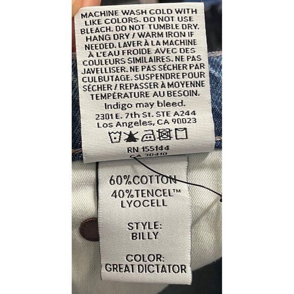 NWOT Boyish Billy Skinny Jeans in Great Dictator Blue 23 - Picture 8 of 9